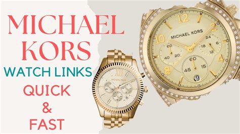 michael kors watch extra links